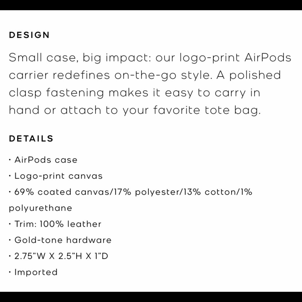 Michael Kors AirPod case - Picture 10 of 10